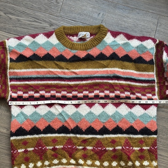 Mohair Geometric Pattern Sweater - Picture 7 of 11